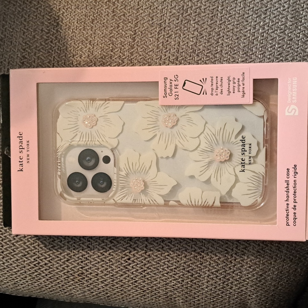 Kate Spade New York, New in Case, Samsung Galaxy S21 FE 5G, Protective Hardshell